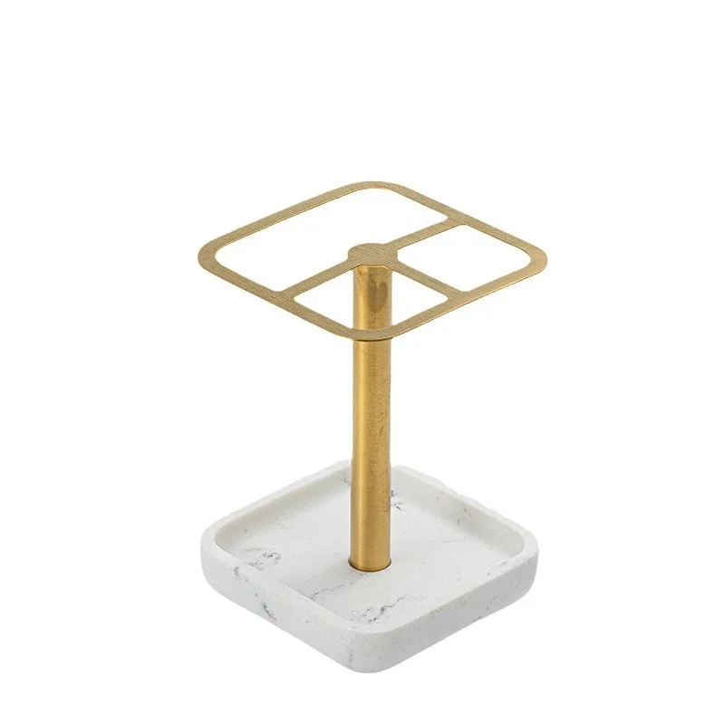 

304 Stainless Steel Gold Electric Toothbrush Holder - Drill-Free Minimalist Toothpaste Storage Stand for Bathroom Dental Stand
