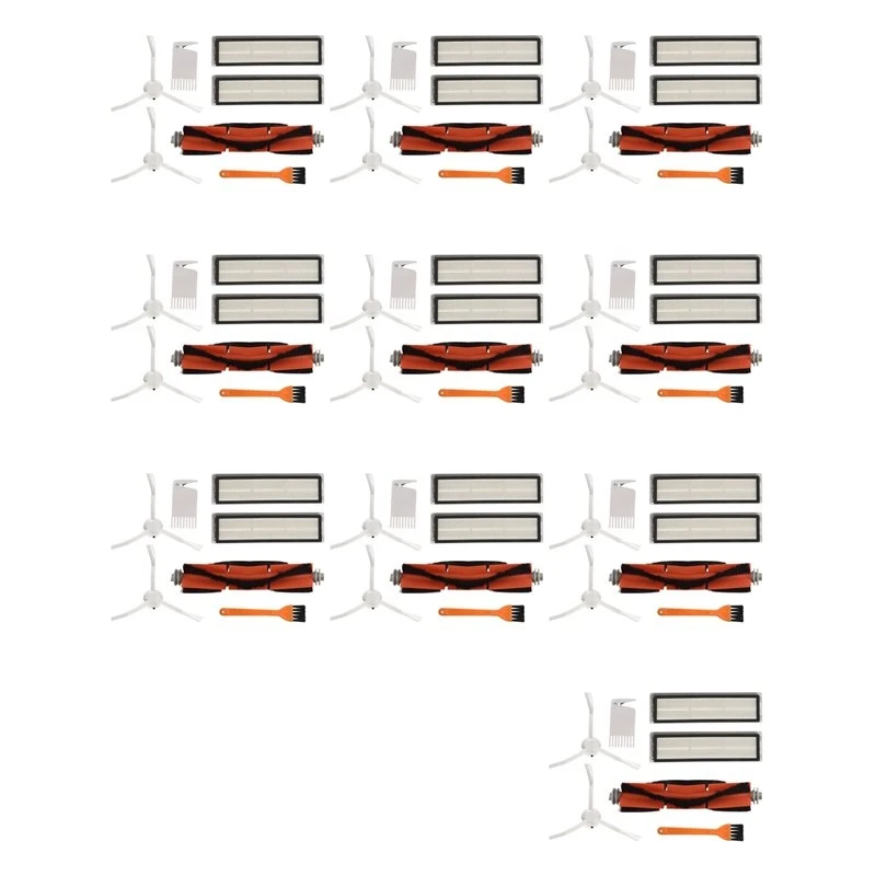 AT51-10X For Dreame D9 Robot Vacuum Cleaner Replacement Accessories Main Brush Side Brush HEPA Filter Spare Parts