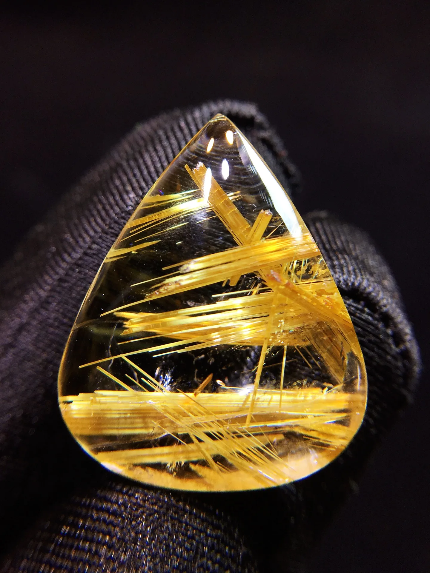 

Подвеска из натурального золота с рутилированным кварцем 26,1*21,2*8,4 мм, ювелирные изделия из рутилированного кварца для мужчин и женщин, Бразилия AAAAAAA