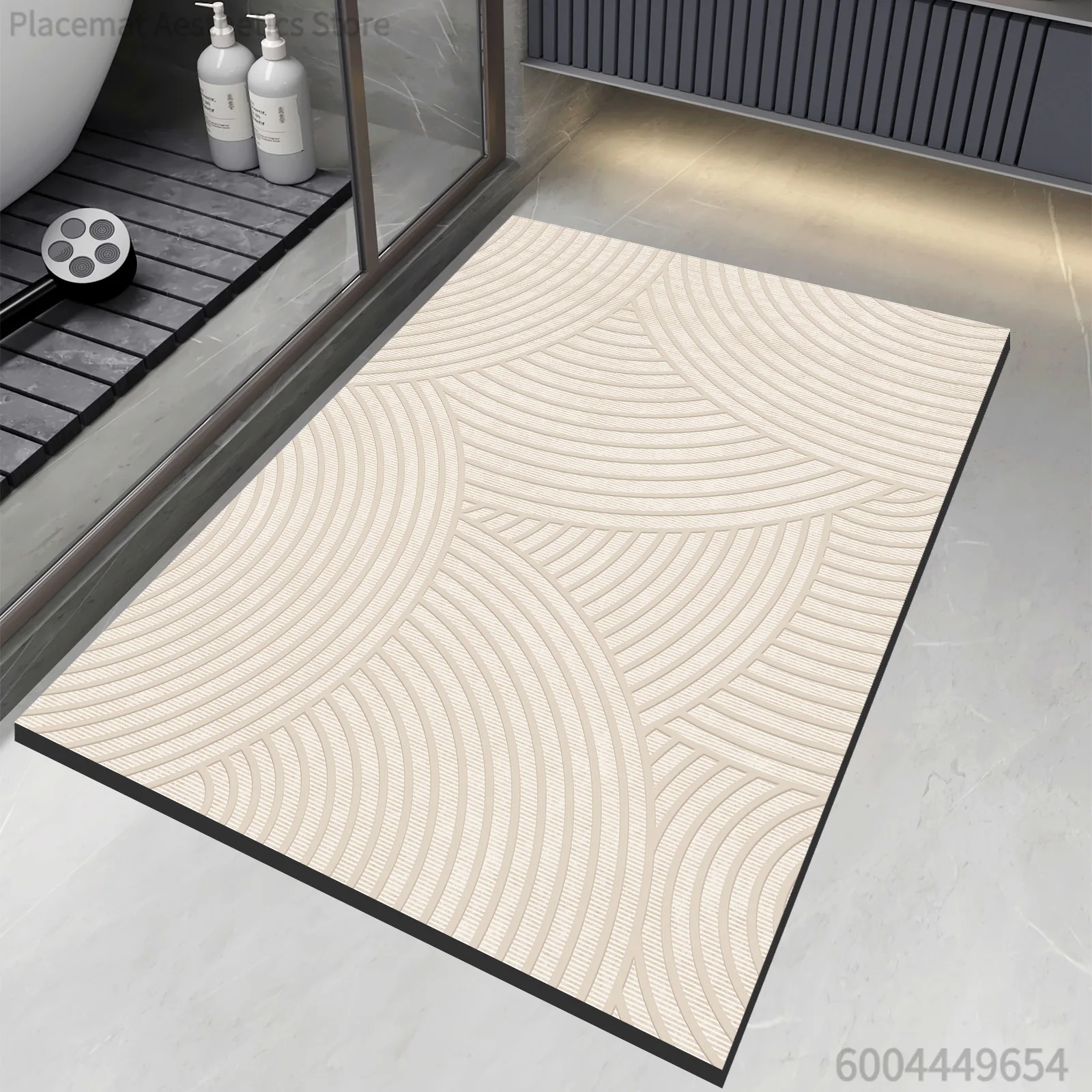 Super Absorbent Bath Mats Bathroom Anti Slip Shower Foot Mat Quick Dry Bathtube Carpet Toilet Rug Doormat Washable