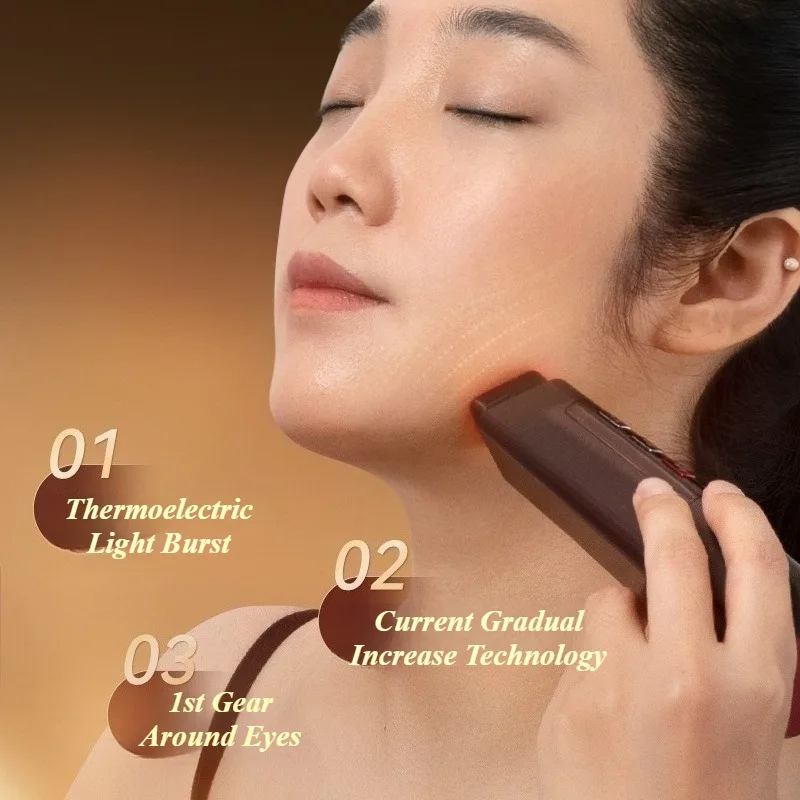 جهاز تدليك الوجه مكركرنت، معدات تجميل البشرة المحمولة، أجهزة تجميل للاستخدام المنزلي الاحترافي، جهاز تجميل متعدد الوظائف للوجه