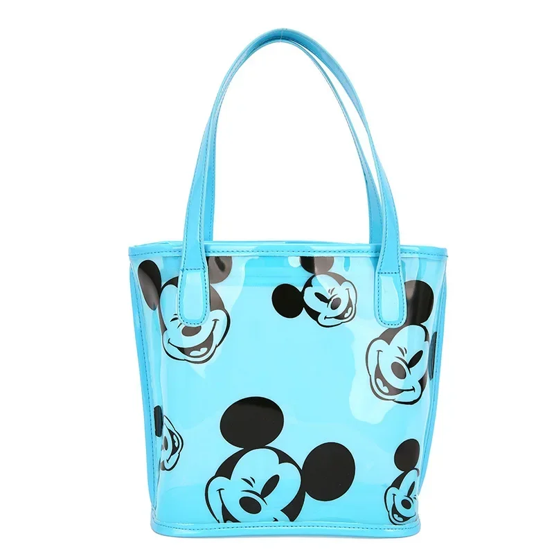 Disney Mickey torba na ramię wiosna i letnia torba na ramię Minnie torebka damska przezroczysty telefon komórkowy kosmetyczna torba