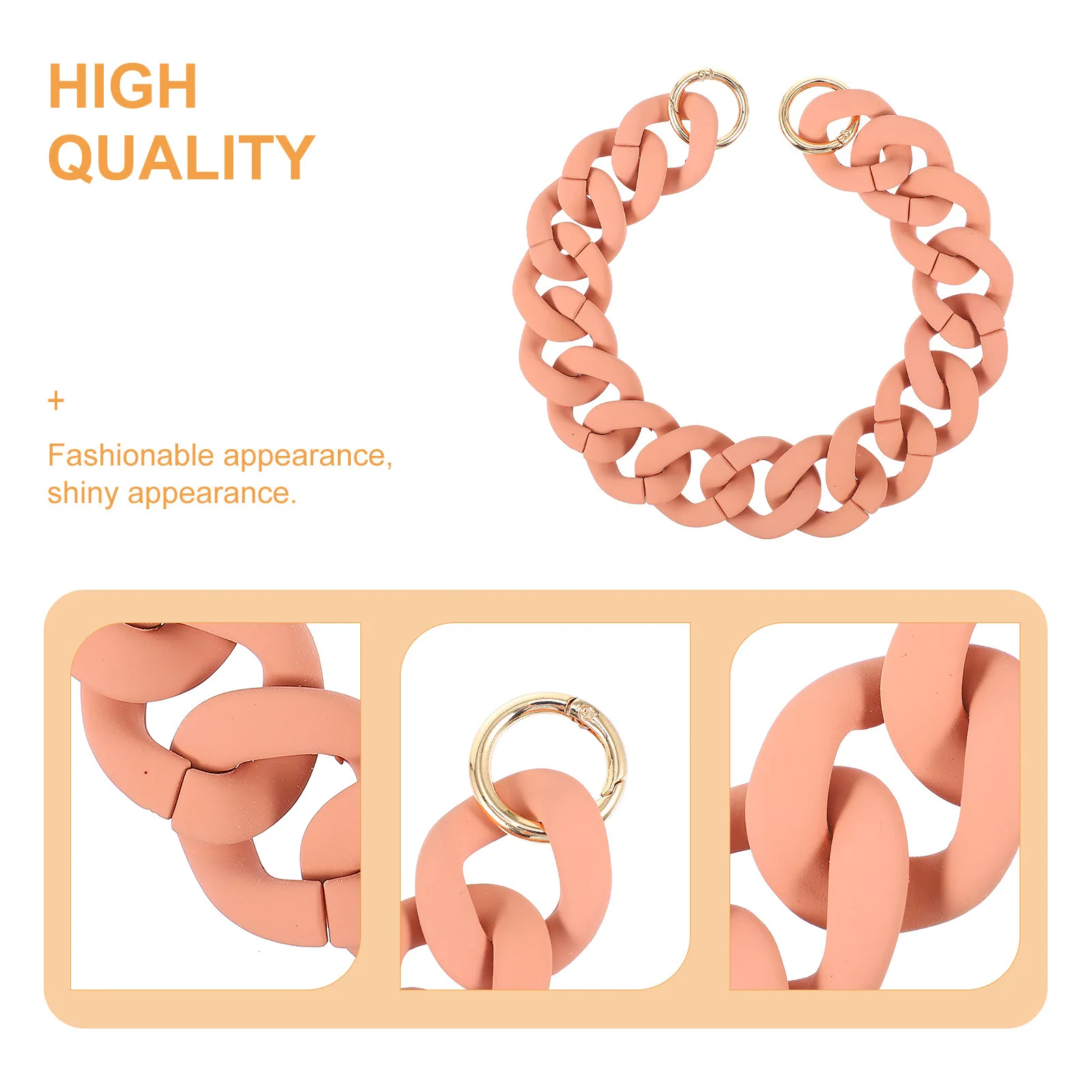 1Pcs Chic Acrylic Bag Strap Replacement Durable Trendy Handbag Purse Accessory Multifunctional Practical DIY Renew Tool