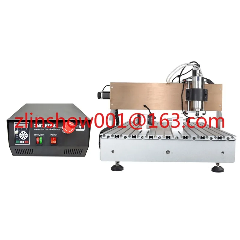 CNC 6090 model Factory Direct Sales Water Cooled Spindle hand route machine MACH3 wood milling engraving working