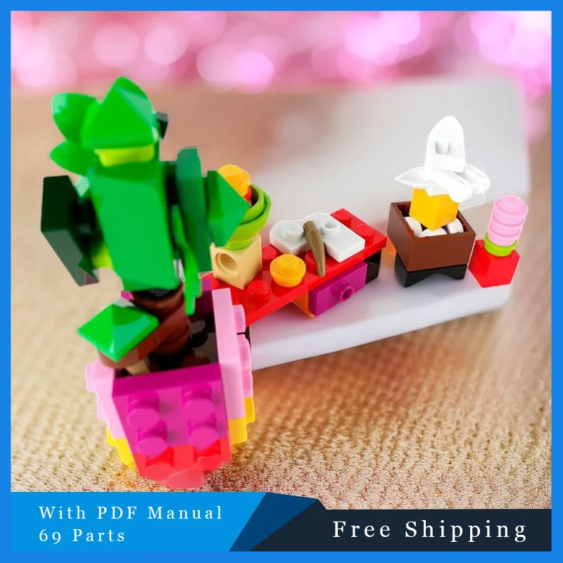 69 Parts Moc Flower… - image