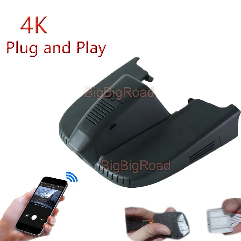 4K Plug And Play For Alfa Remeo Giulia Stelvio 2017 2018 2019 2020 2021 Car Video Recorder Car Wifi DVR Dash Cam Camera