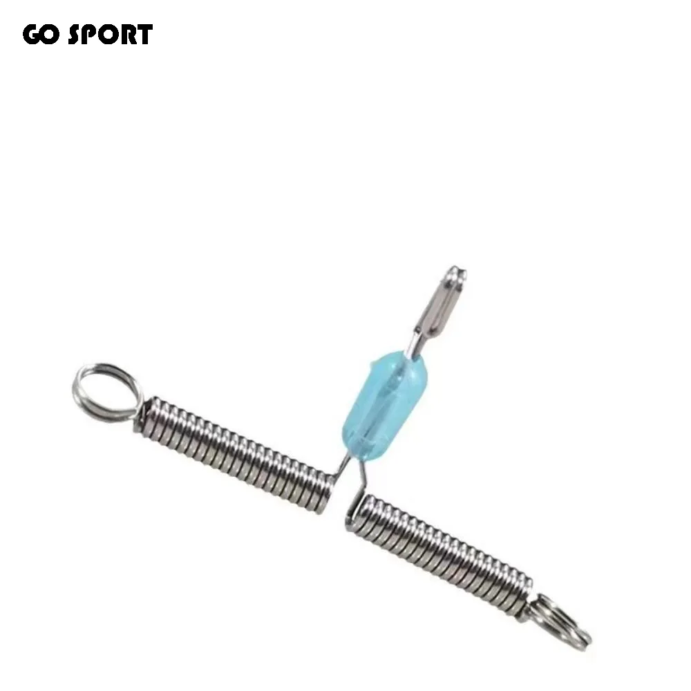 

50pcs Stainless Steel Spring Rope Swivel Bifurcation Eight Type Fishing Line Space Tying Tool Double Hook Balance Rigs Hooks