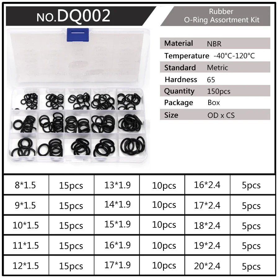 Kit de joints toriques PCP Paintball Airsoft Neria, joints en caoutchouc, remplacement de bancs, OD 6mm-30mm, millimètres CS 1.5mm 1.9mm 2.4mm 3.1mm