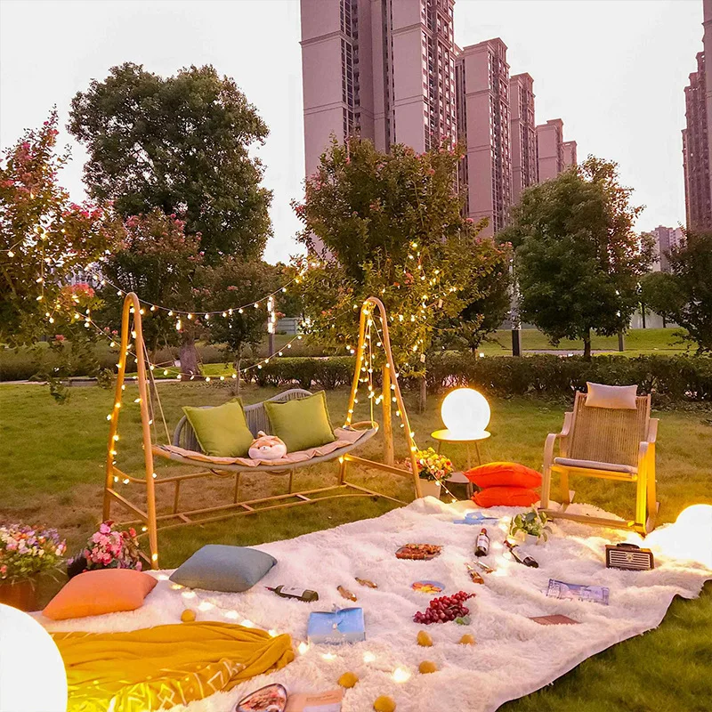 

Садовая качалка для двоих на открытом воздухе