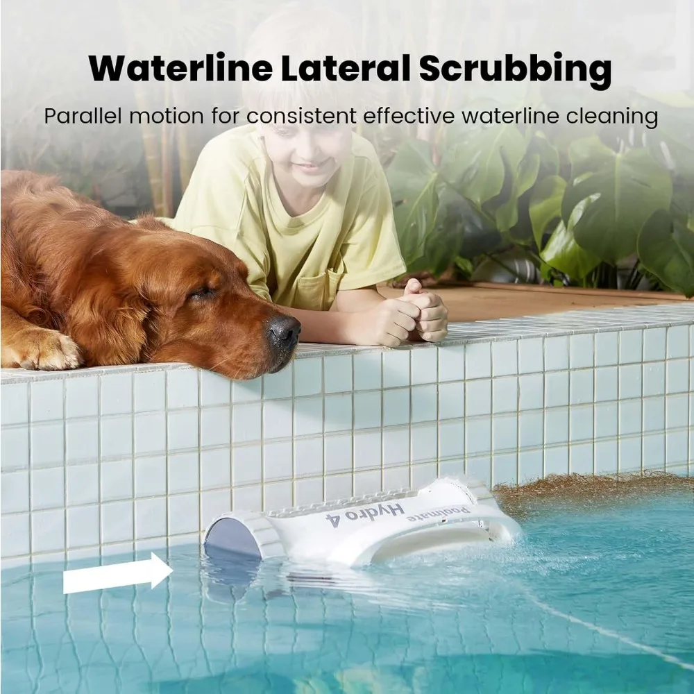 Pool vacuum cleaner for cleaning and scrubbing underground and above ground swimming pools, floors, walls, and water lines