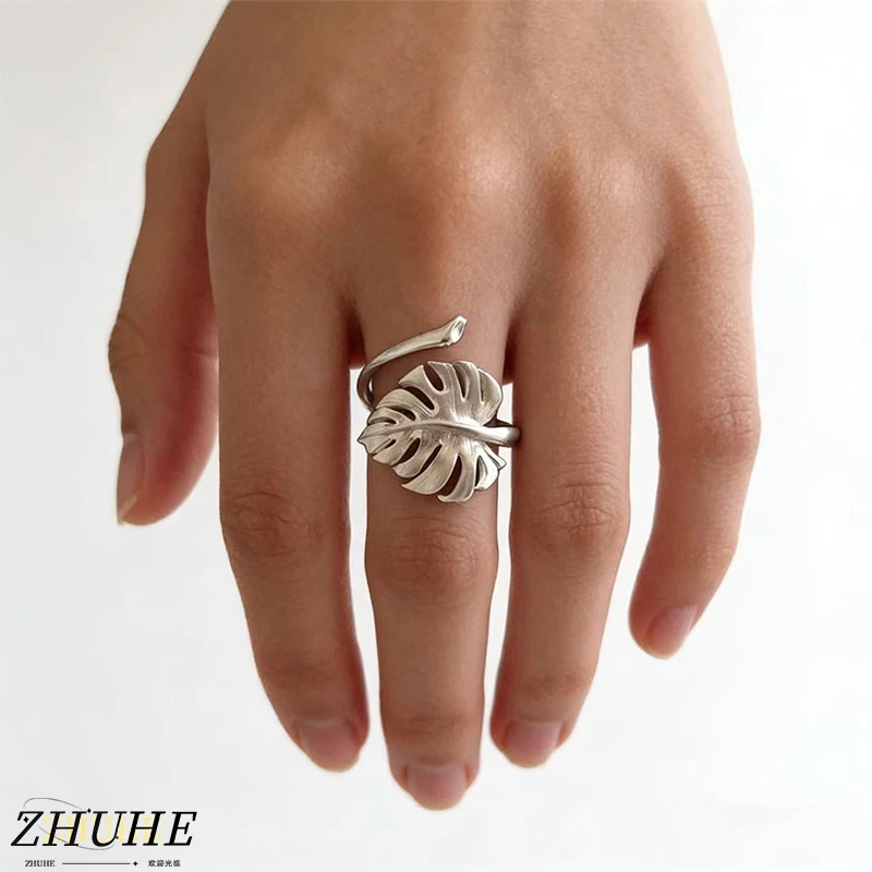 

Chic Jewelry Accessories Monstera Leaf Ring for Women Men, Novelty Plant-inspired Ring, Must-have Fashion Jewelry
