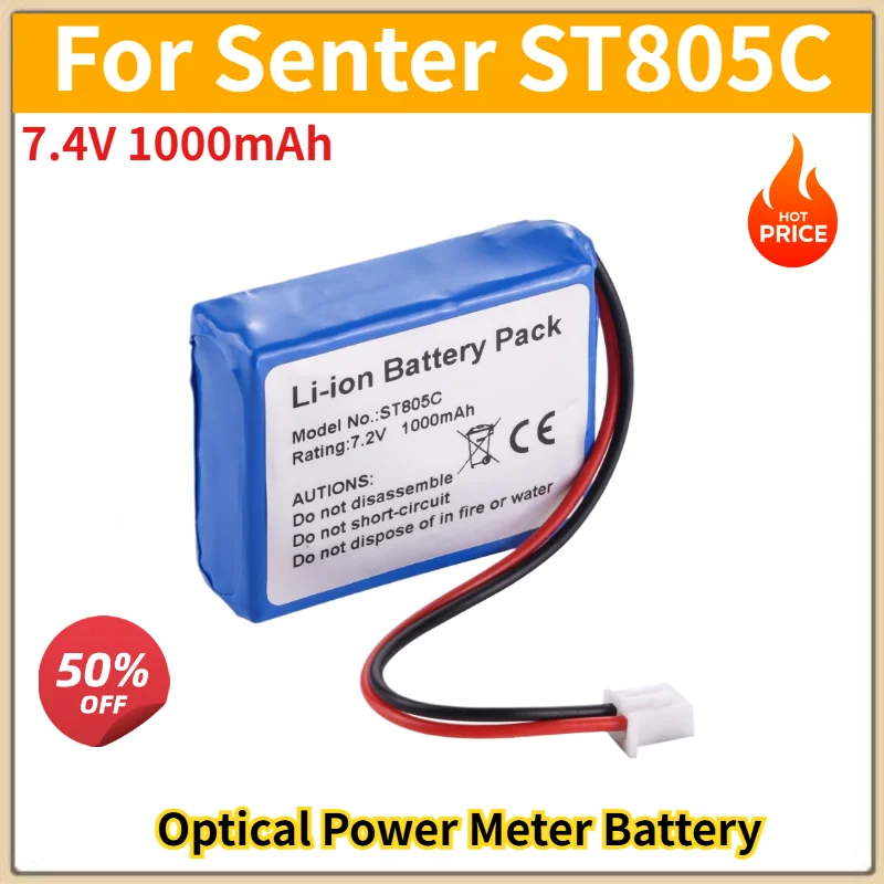 

High Quality 7.4V 1000mAh Battery for Senter ST805C Optical Power Meter Brand New Replacement Battery