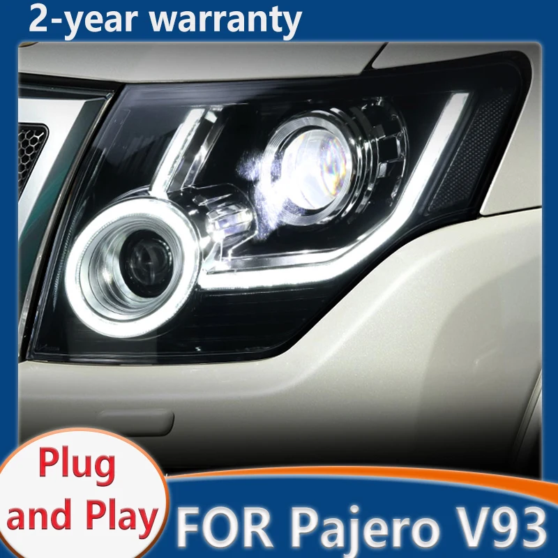 

For Pajero V93 headlights 2007-2021 V95 V97 LED Headlight DRL Fog Lamp Turn Signal Low Beam High Beam Projector Lens Accessories