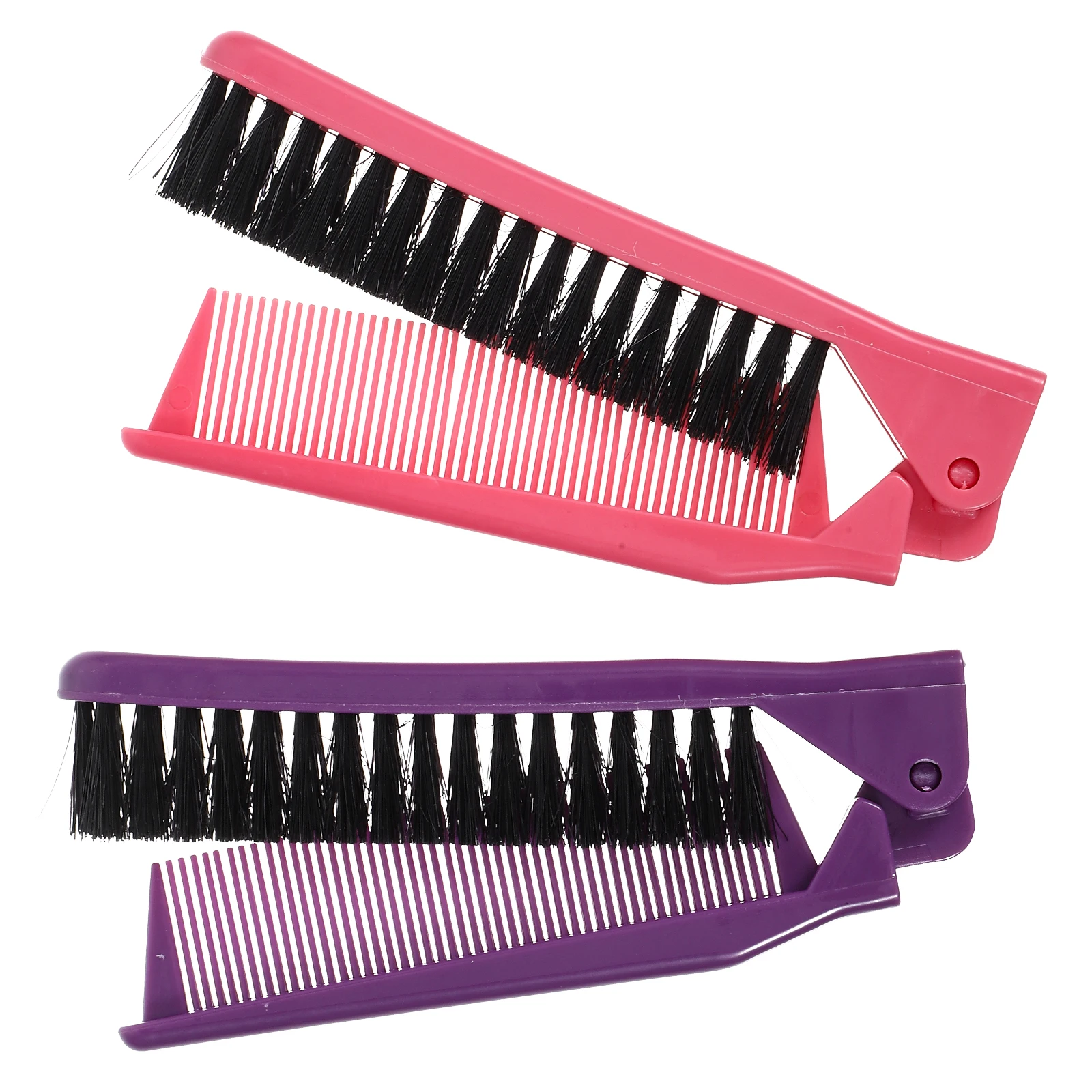 

2Pcs Foldable Hair Comb Travel Size Portable Comb for Hair -Free Styling Small Pocket Brush for Daily Use and Travel