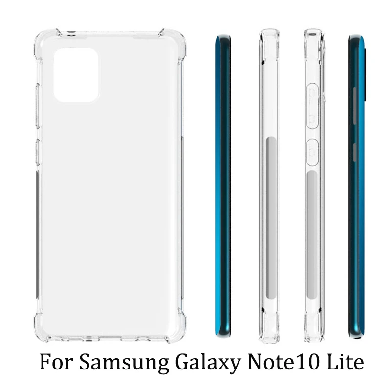 Чехол для Samsung Note 10 Lite N770F, прозрачная подушка безопасности, силиконовый бампер из ТПУ, противоударный чехол для Samsung Galaxy Note 10 Lite