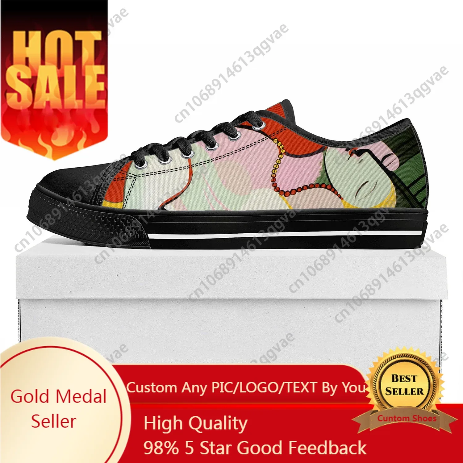 

Picasso Art Painting Work Dream Low Top High Quality Sports Shoes Men Ladies Teenagers Canvas Shoes Couple Shoes Custom