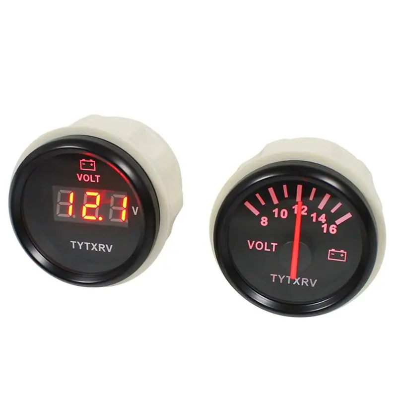 

【HOT ITEMS】RV Battery Voltmeter, Universal 12V/24V Voltmeter, RV Conversion Accessories, Universal Voltmeter