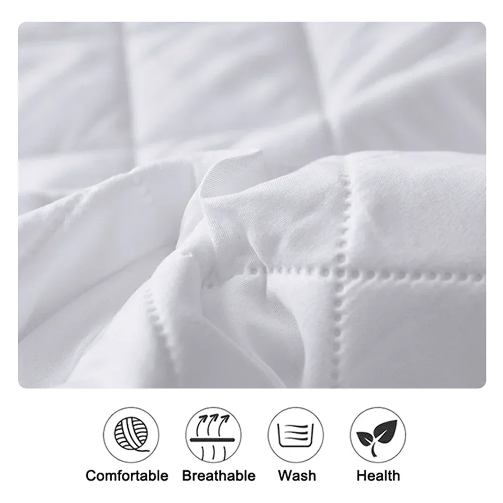 Waterproof Throw Mattress Cover Bed Fitted Sheet Mattress Protector Single/Double/140/160 Muti Size 1PCS 3PCS Pillowcases