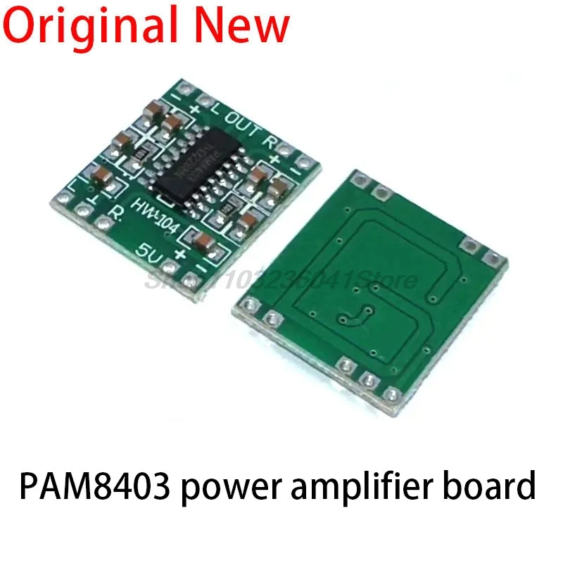 10PCS PAM8403 Audio Speaker Sound Amplifier Board Module DC2.5-5.5V 2*3W Mini Power Amplifier Board for Class D Stereo Audio