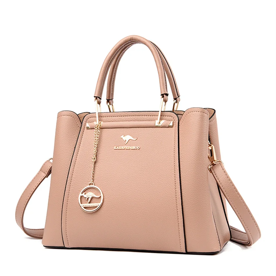 VANDERWAH 3-Layer Shoulder Bag Leather 6