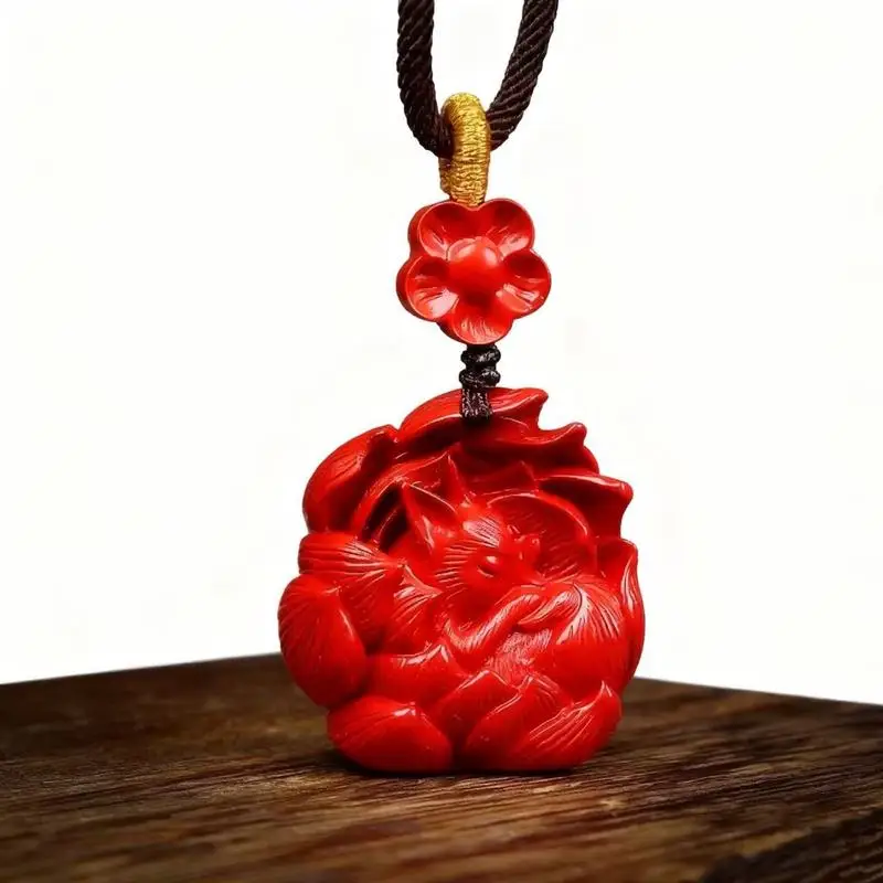 Natural, Unrefined Nine-Tailed Pendant, A Protective Amulet Necklace
