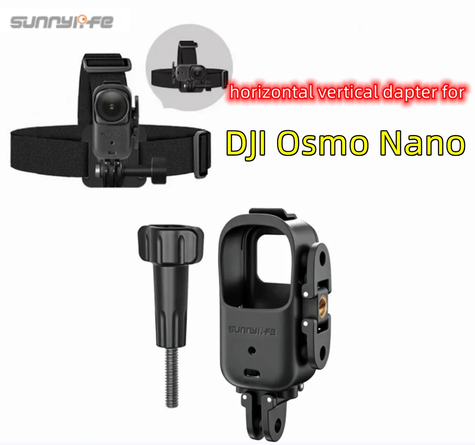 

Sunnylife Foldable Frame Camera Mount Adapter Extension Bracket Horizontal Vertical Adapter Bracket for DJI Osmo Nano Accessory