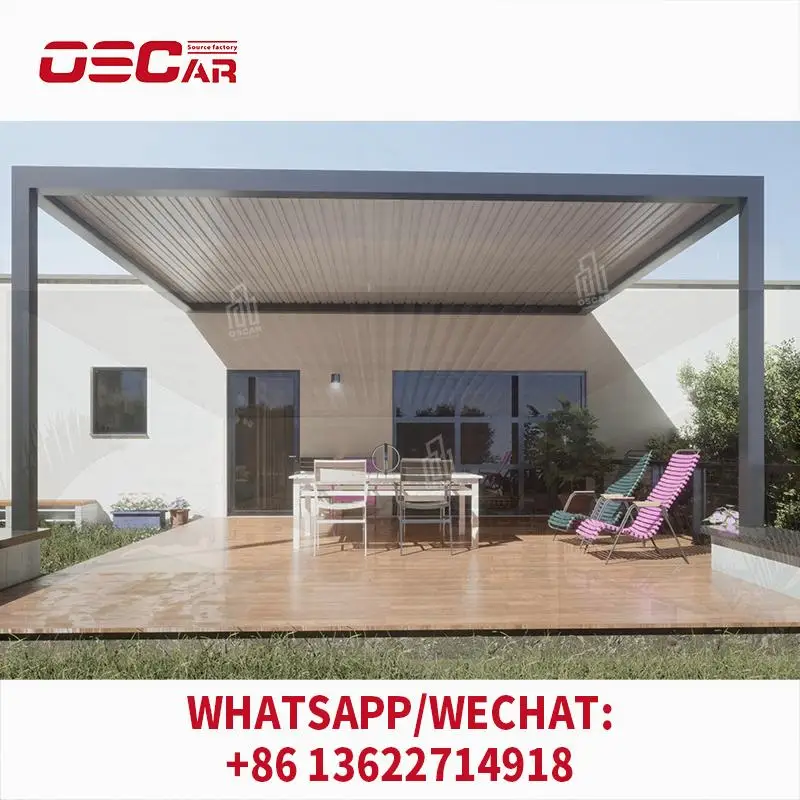 

Outdoor Waterproof Aluminum Bioclimatic Pergola for Garden Patio Yard pergolas