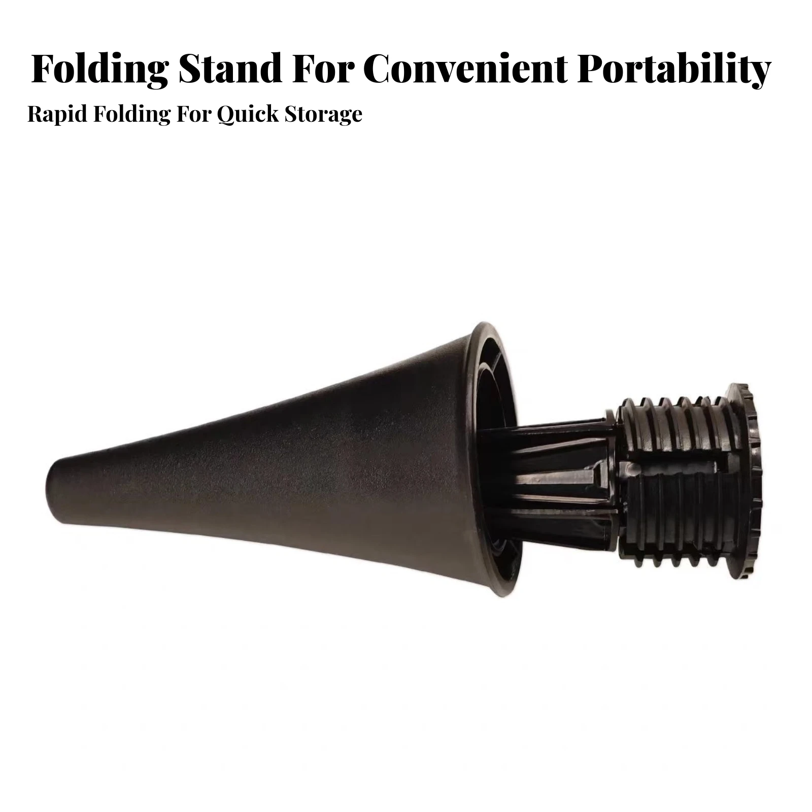 Black Easy to Store Conical Folding Clarinet Stand Collapsible Clarinet Stand