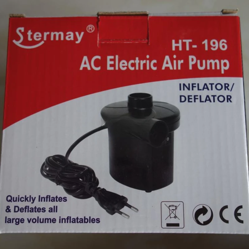 Charging and discharging dual-purpose 220V high-power household air pump electric air pump color box packaging 3 gas nozzle