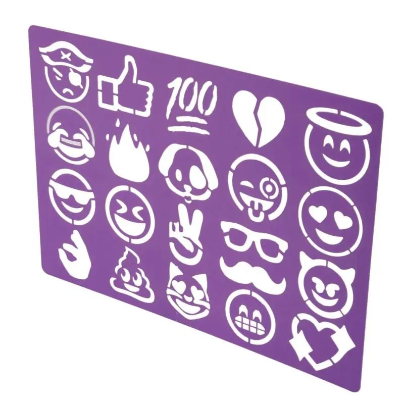 Best-40 Pcs Children Christmas Halloween DIY Drawing Stencils Hollow Board Set For Kids Plastic Painting Template