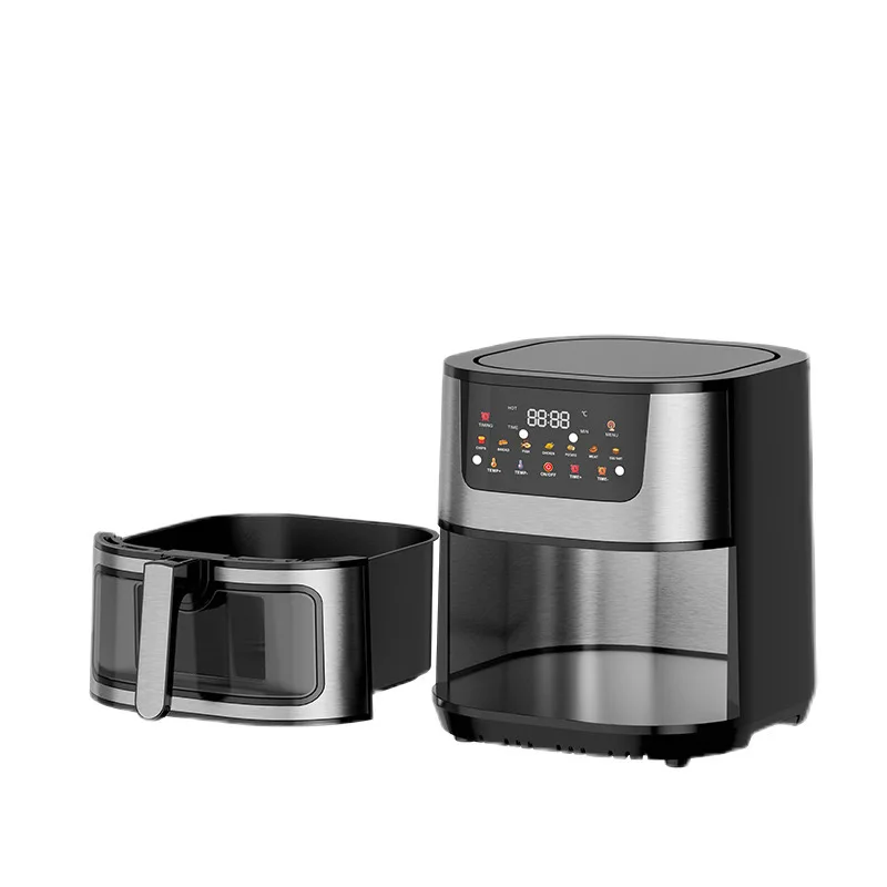 

Air Fryer Household Large Capacity Intelligent Visual Stainless Steel Electric Oven Air Fryer