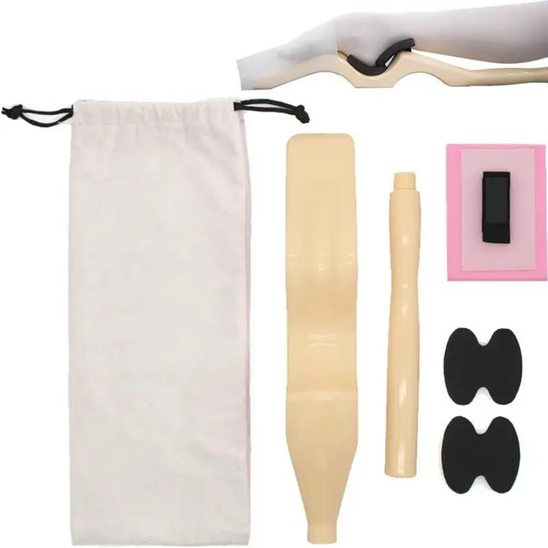 

Ballet Foot Stretcher Portable Ballet Arch Enhancer Dance Exercise Tool With Leg Strap Elastic Training Band Small Bag For