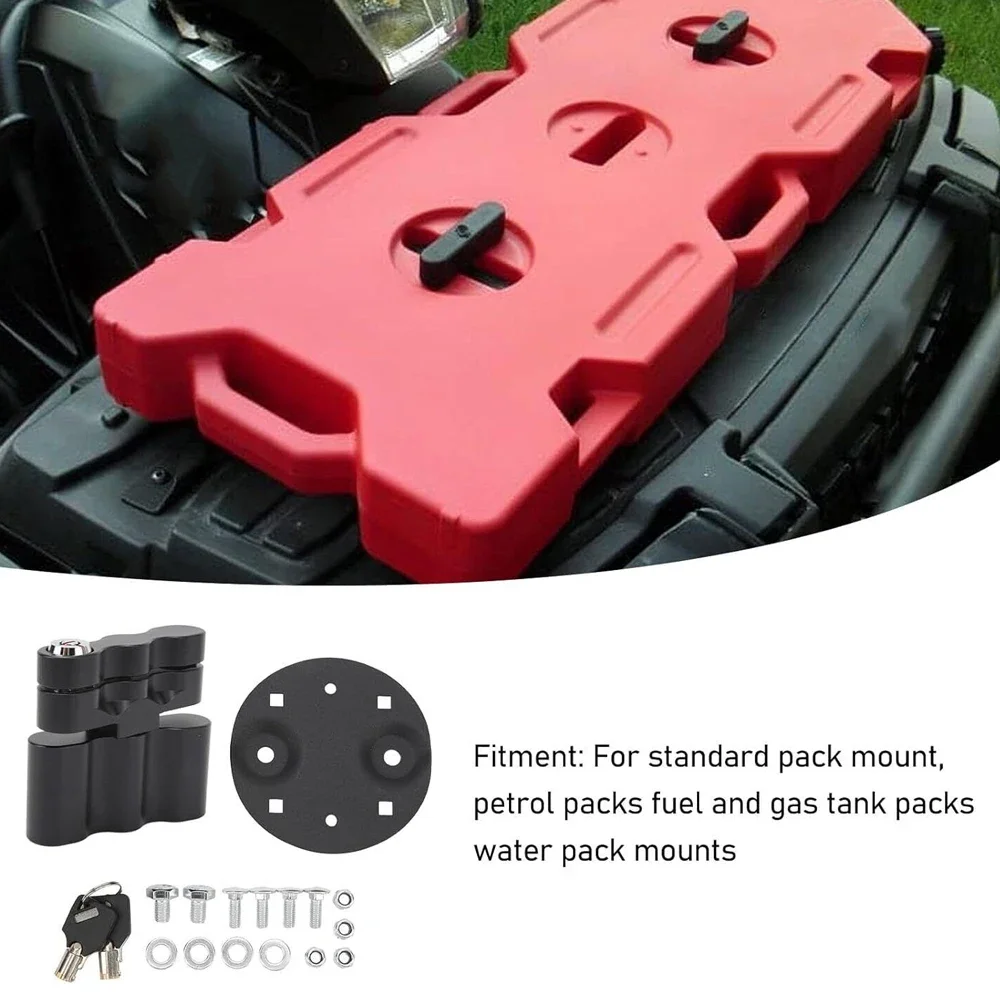 Portable Gas Can Pack Mount Lock Double Locking Mount Handle Fuel Tank Bracket Kit For Rotopax RX-LOX-PM LOX-PM RX-PM Spare Part