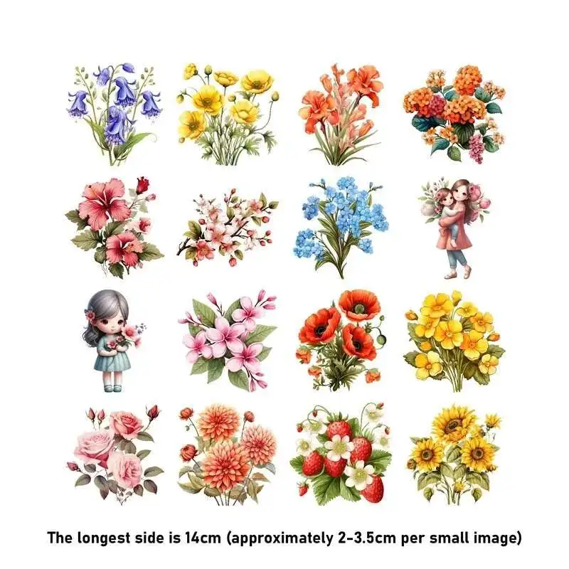 الفاكهة طباعة الربيع فتاة الحيوان الحديد على نقل الحرارة ملصق لعبة دمية الملابس Pinted الفينيل الحرارية قابل للغسل تي شيرت عشاري