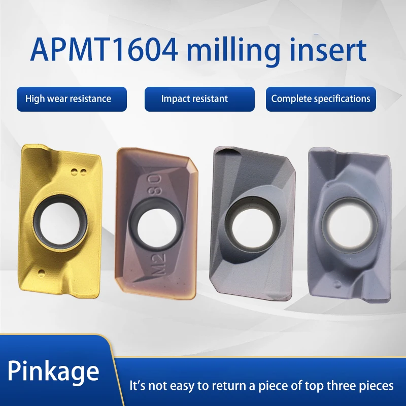 KaKarot Milling insert APMT1135PDER APKT1604 high-quality carbide inserts APMT1604 lathe parts tool milling inserts carbide CNC