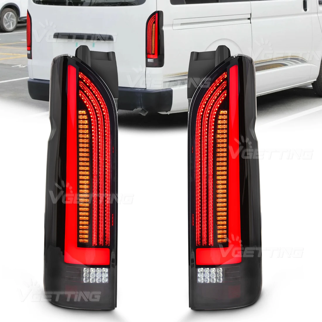 LED Tail Lights For Toyota Hiace 2005 2006 2007 2008 2009 2010 2011 2012 2013 2014 2015 2016 2017 2018 Rear Turn Signal Taillamp