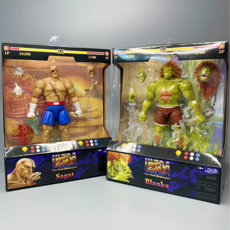 

New Original Jada Street Fighter Balrog Vega Action Figure Sagat Toy Blanka Anime The Final Challengera Model Doll Toy Kids Gift