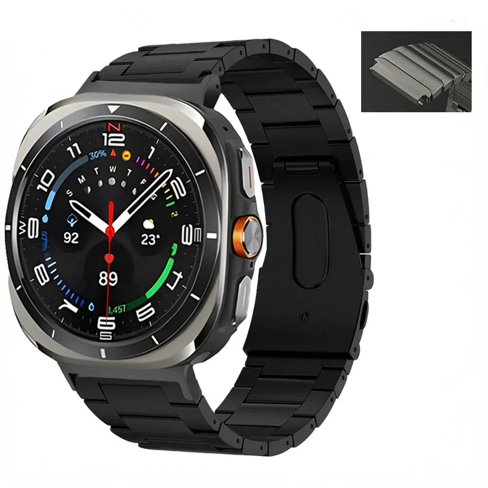 Titanium Metal Strap for Samsung Galaxy Watch Ultra 47mm Stainless Steel Bracelet Band for Samsung Galaxy Watch Ultra 47mm Belt