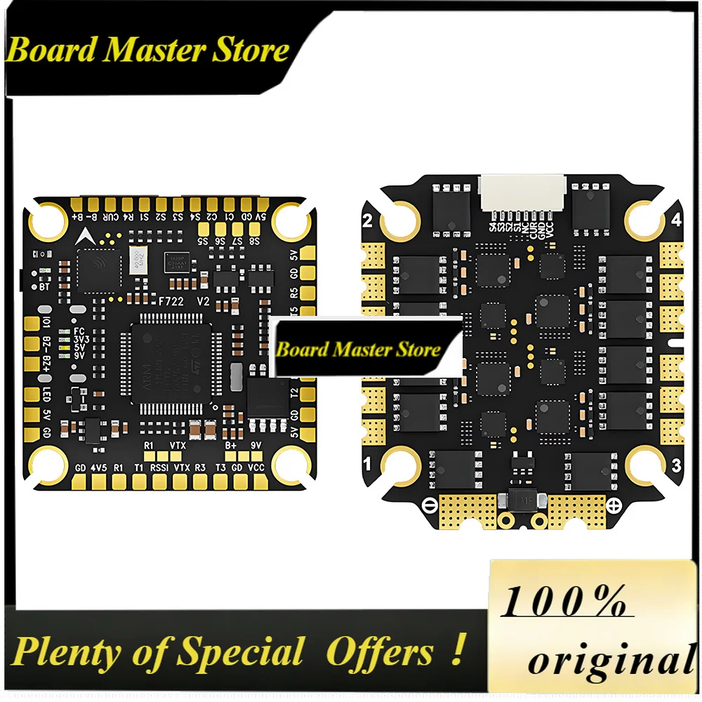 BoMaSAocoda-RC F765S/F775S V2 3-8S Flight Stack F722 V2 FC 65A 3065S/75A 3075S 4-in-1 BLS ESC 30*30mm For RC FPV Racing Drone