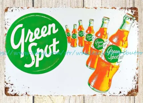 GREEN SPOT DRINK Orange Spot Drink metal tin sign internal decoration