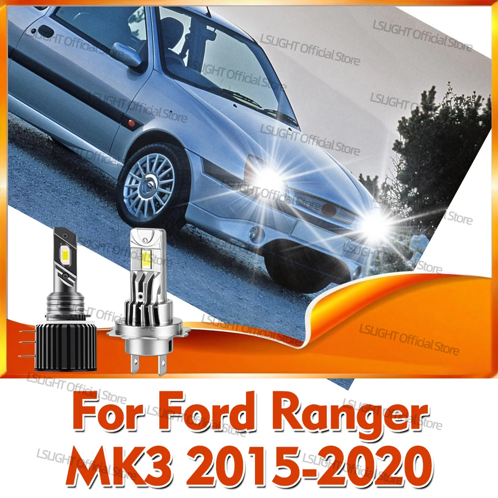 

2/4x автомобильные светодиодные лампы для фар 6000K для Ford Ranger 3 MK3 2015-2020, дальний свет с ДХО, 12В, ближний свет