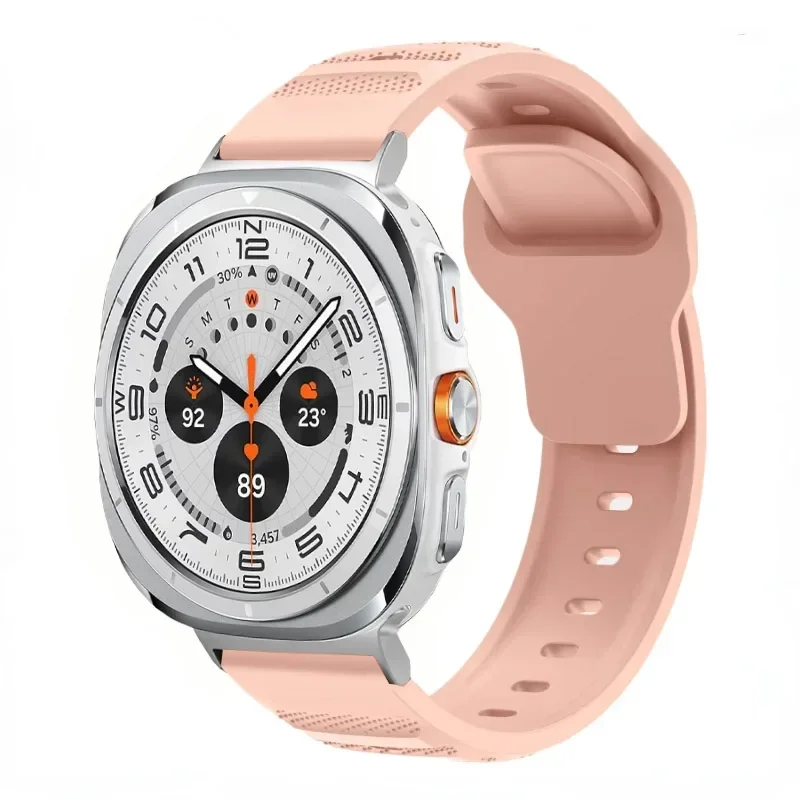 Silicone Strap for Samsung Galaxy Watch 7 Ultra 47mm Replacement Breathable Sports Band Bracelet for Galaxy Watch Ultra Correa