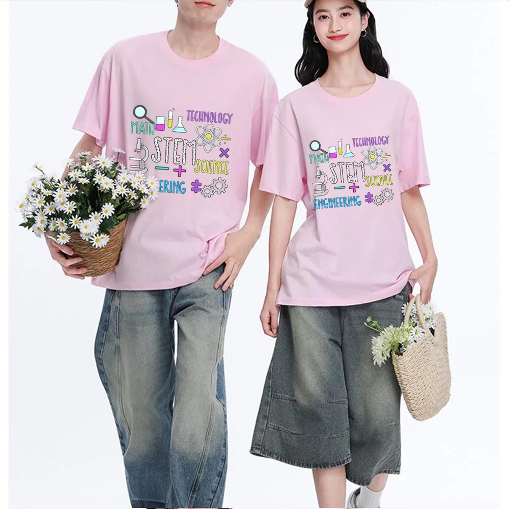 STEM Science Math Technology Engineering Printed T Shirt Breathable Fabric S-XXL Personalized Custom T Shirt Casual Short Sleeve