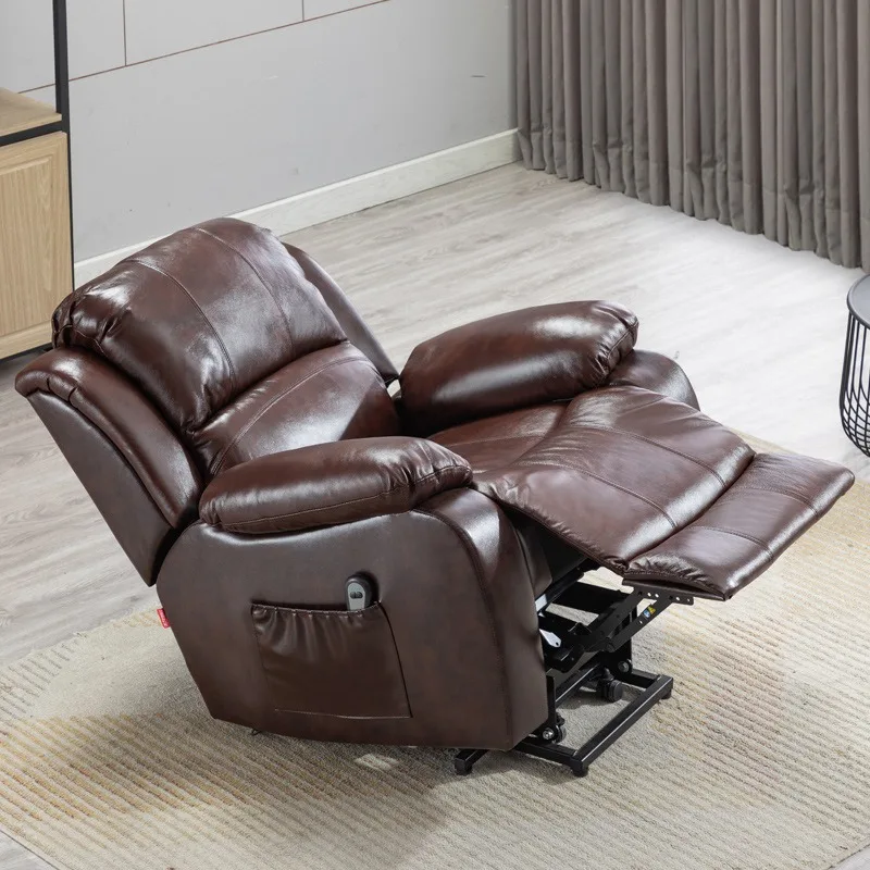Reclining chair first-class space capsule sofa single electric function leather fabric can be lifted and lowered