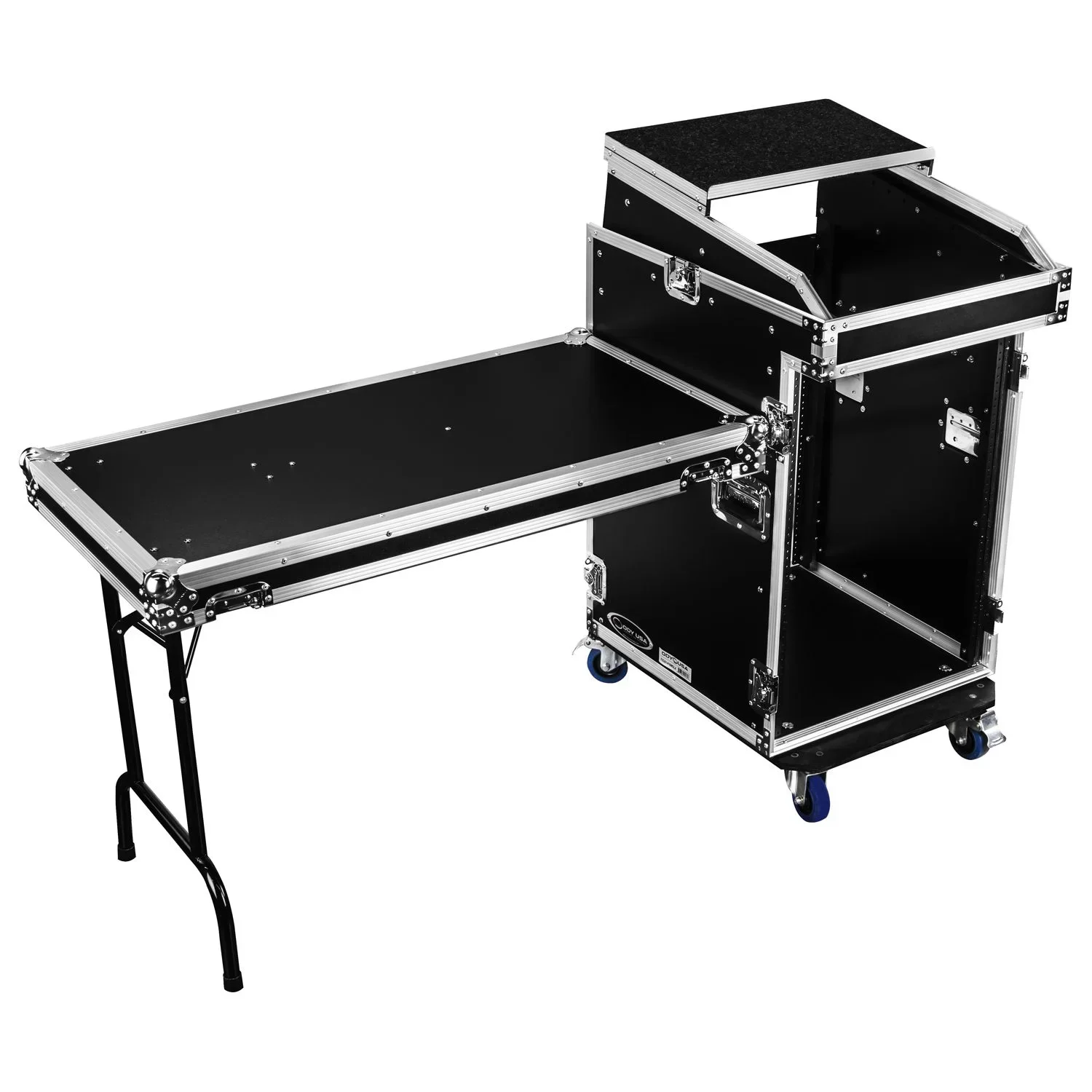 Durable  Accessories Side Rack Workstation  Parts Rack With Side Tables Rack Amp Road Shock Mount Case