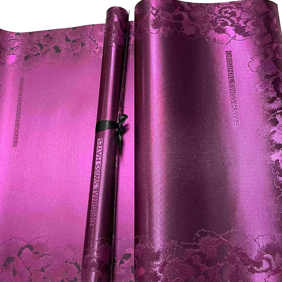 

Rose Swiss Gele & Ipele 2-Pcs Set, Luxury African SEGO Headtie for Weddings, Traditional Aso Oke Turban Scarf Fabric TX-2-11