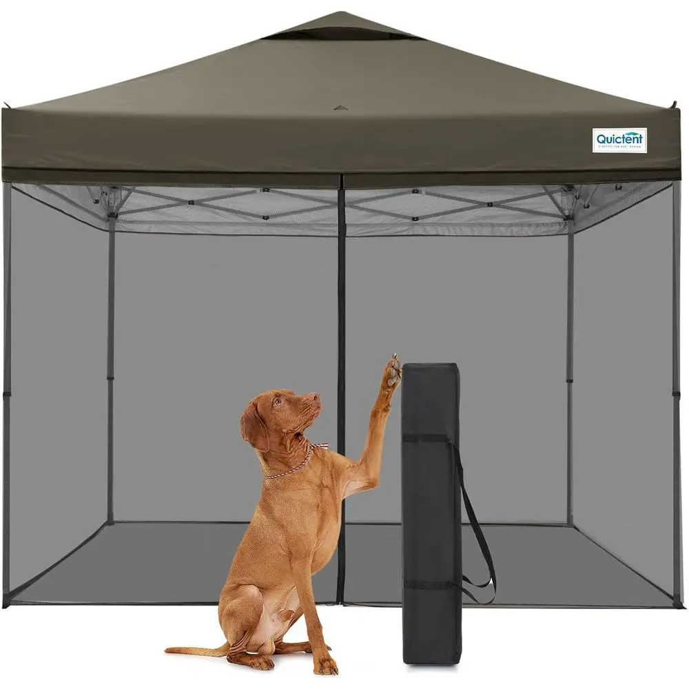 

Compact 10x10 Pop-Up Tent with Netting for 1 Person, Waterproof and UV-Protected, Perfect for Camping, Beach, and Outdoor Gather