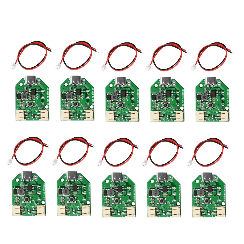 1/3/5/10PCS Type-C Fan Control Board Interface 9V Boost 3-Speed Rechargeable Circuit Board Charging Module USB
