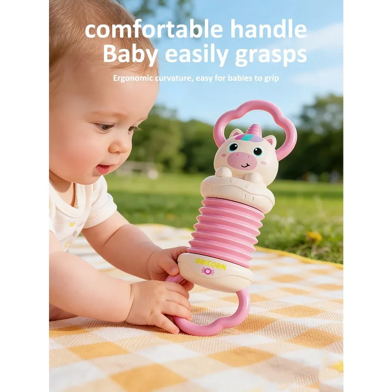 Baby Accordion Toy Unicorn Musical Instrument Early Educational Sensory Toy for Toddlers Interactive Handheld Toy Birthday Gift