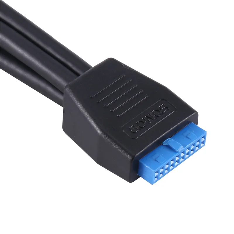 ABFM-Mały Mini USB 3.0 19 Pin/20 Pin Wewnętrzny Rozszerzający Header 1 na 2 Adapter Rozdzielacz Kabel do Płyty Głównej